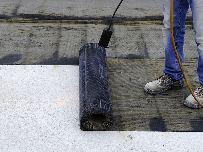 Torch on waterproofing